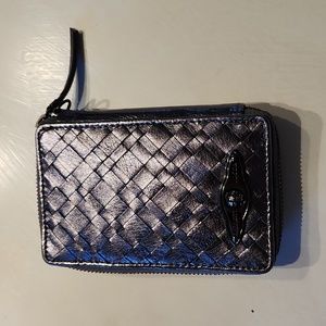 ELLIOT LUCCA Graphite Woven LeatherWallet/Phone